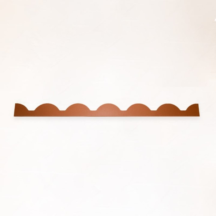 Remate Frontal Rojo Marron