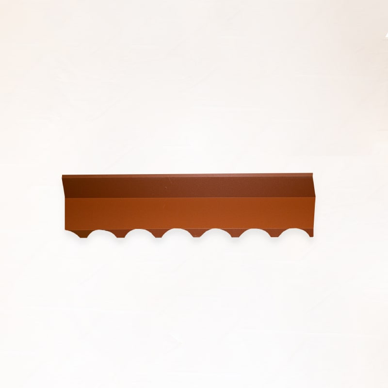 Remate Cumbrera Rojo Marron a Pared