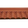 Remate Cumbrera Rojo Marron Dos Aguas
