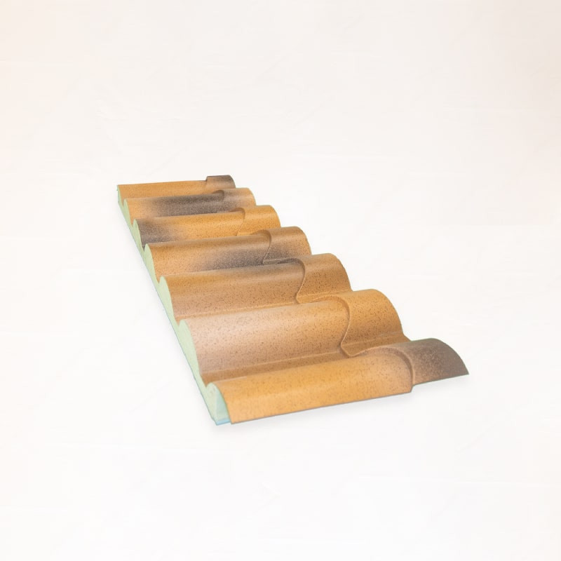 Panel Imitacion Teja Albero Blanco