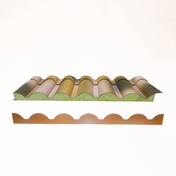 Panel Sándwich Teja Albero Imitación Madera | Comprar Online | GHA