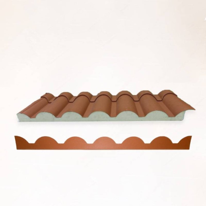 Panel Sándwich Teja Rojo Marrón Blanco | Comprar Online | GHA