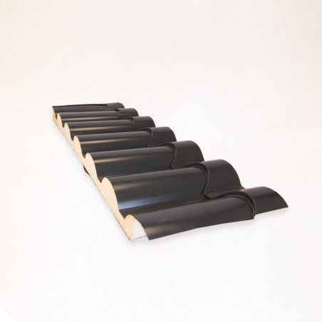 Panel Teja Gris Pizarra-Madera