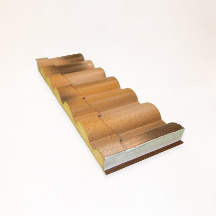 Panel Imitacion Teja Madera